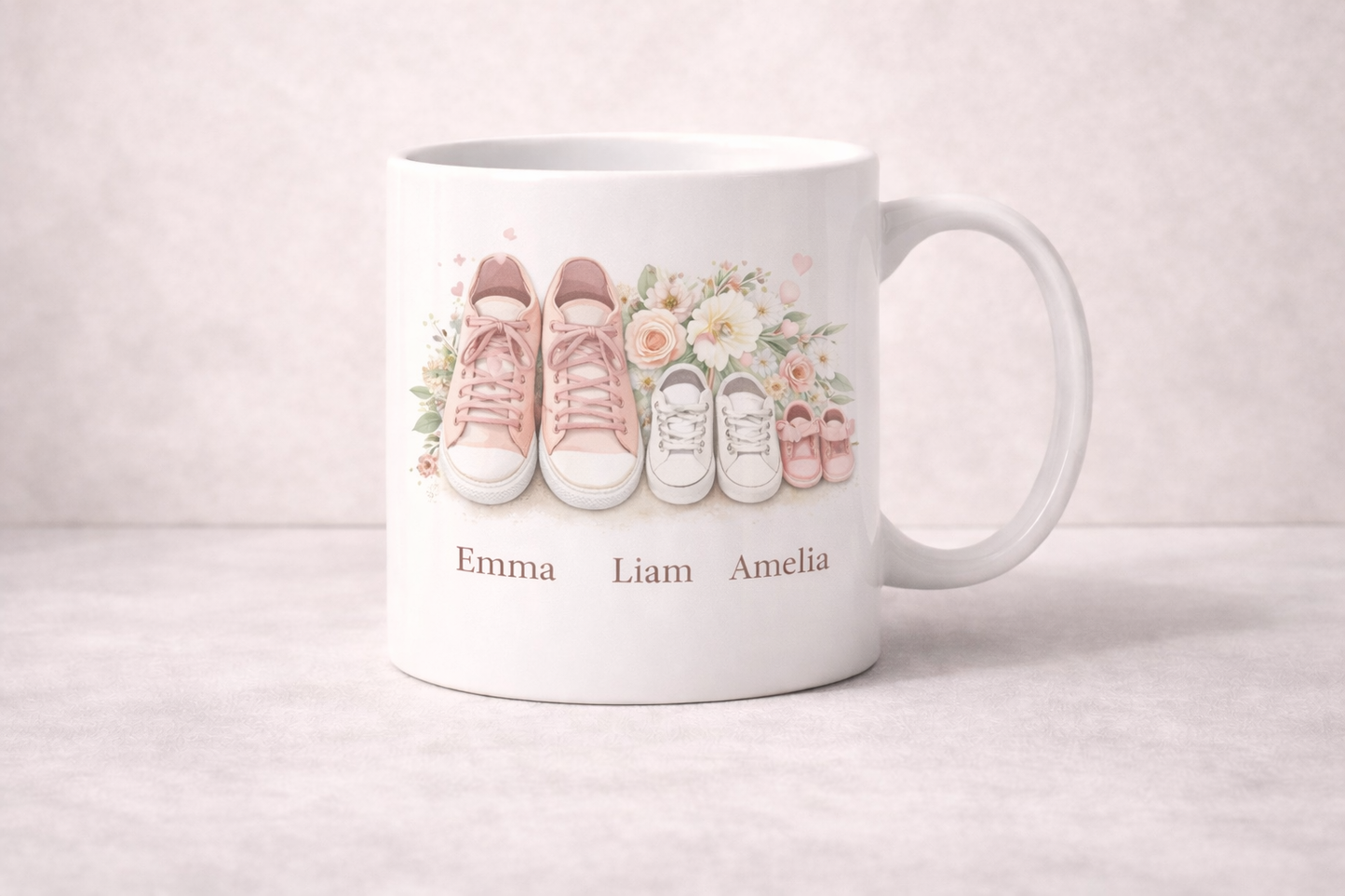 Personalisierte Tasse mit Individuellen Schuhen