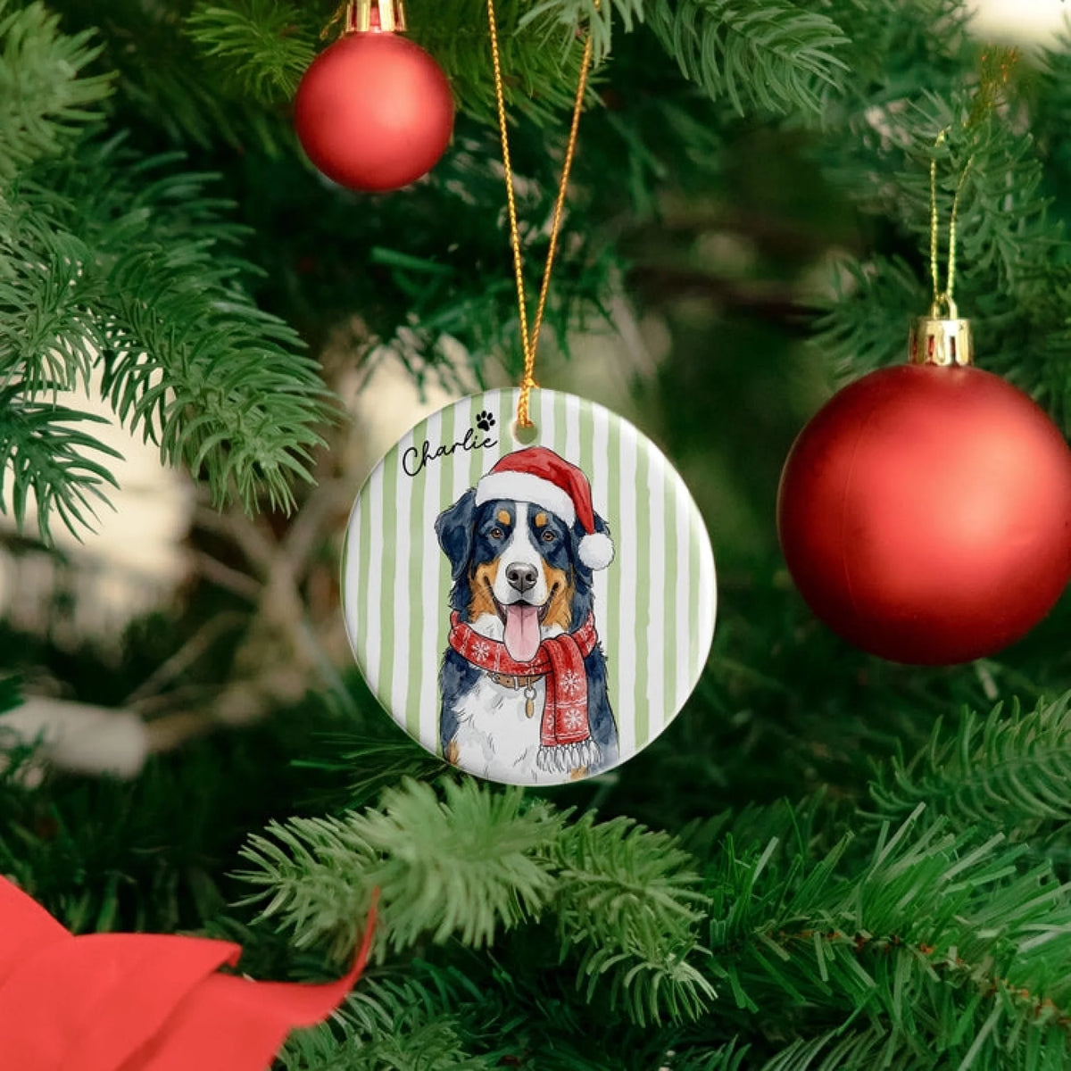 Custom-Pet-Christmas-Watercolor-Striped-Pattern-Personalized-Ornament_7