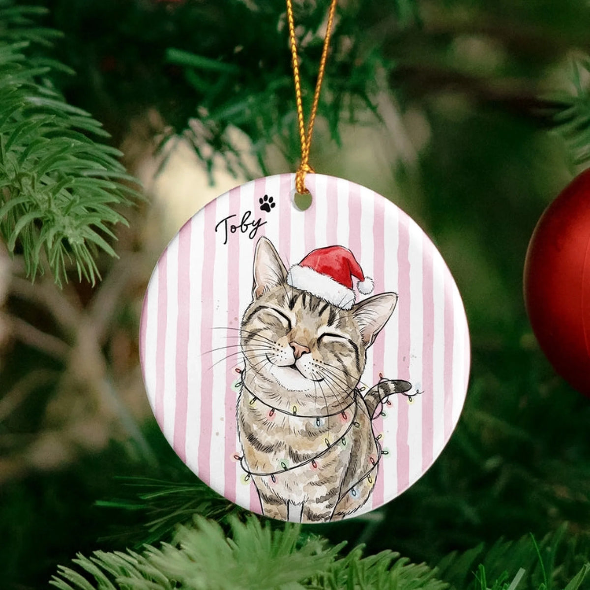 Custom-Pet-Christmas-Watercolor-Striped-Pattern-Personalized-Ornament_6
