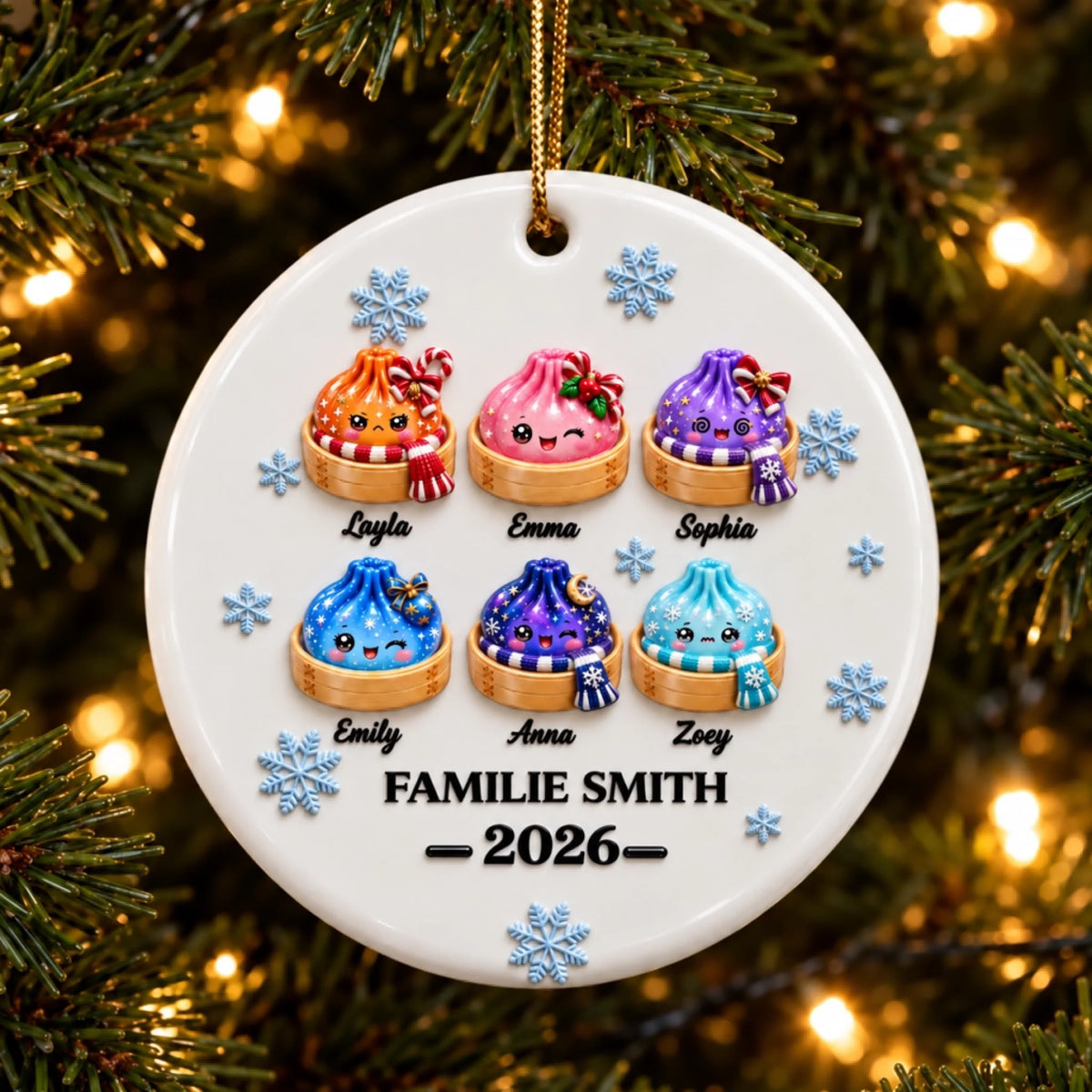 Quả cầu Giáng sinh gia đình Smith 2026