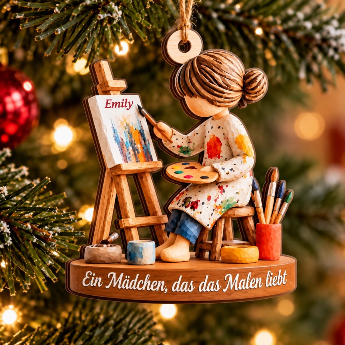 Ornament cô bé họa sĩ Emily