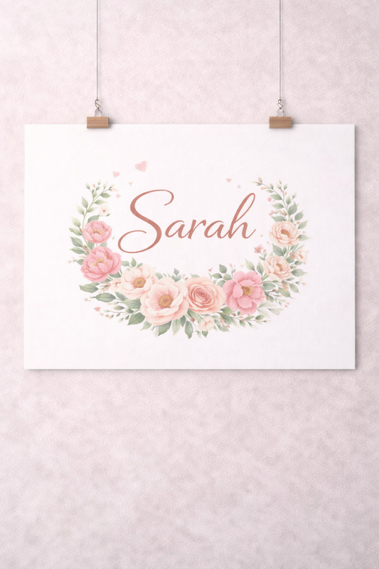 Personalisiertes Poster mit Namen